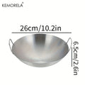 Premium Stainless Steel Cooking Wok | Gas & Induction Compatible