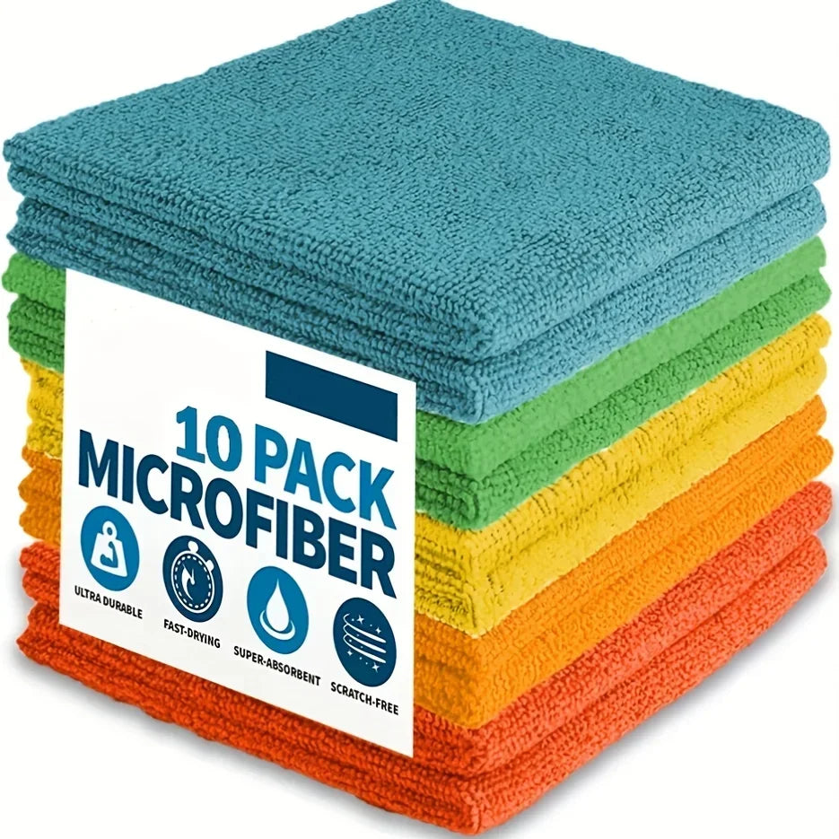 Premium Microfibre Cleaning Cloths – Ultra Absorbent & Reusable