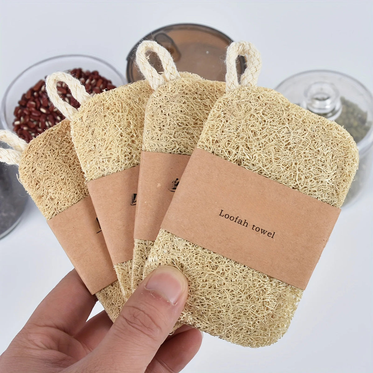 Natural Loofah Dish Scrubber – Eco-Friendly Kitchen Cleaning Sponge