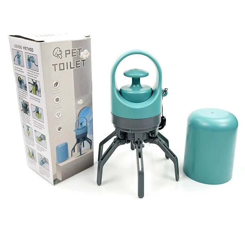 Portable Dog Poop Scooper – No-Touch Pet Waste Picker with Built-In Bag Dispenser
