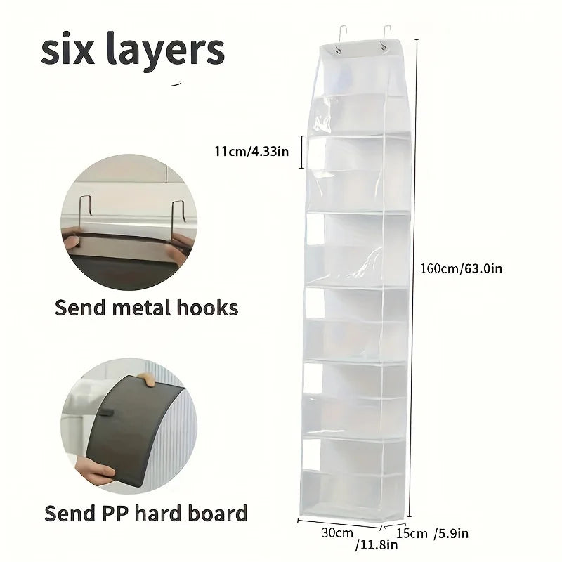 Multi-Pocket Hanging Storage Organiser