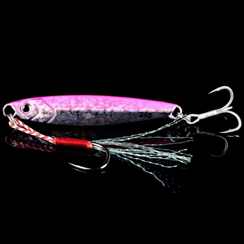 5pcs Metal Jig Fishing Lures – Saltwater Hard Bait Fishing Set