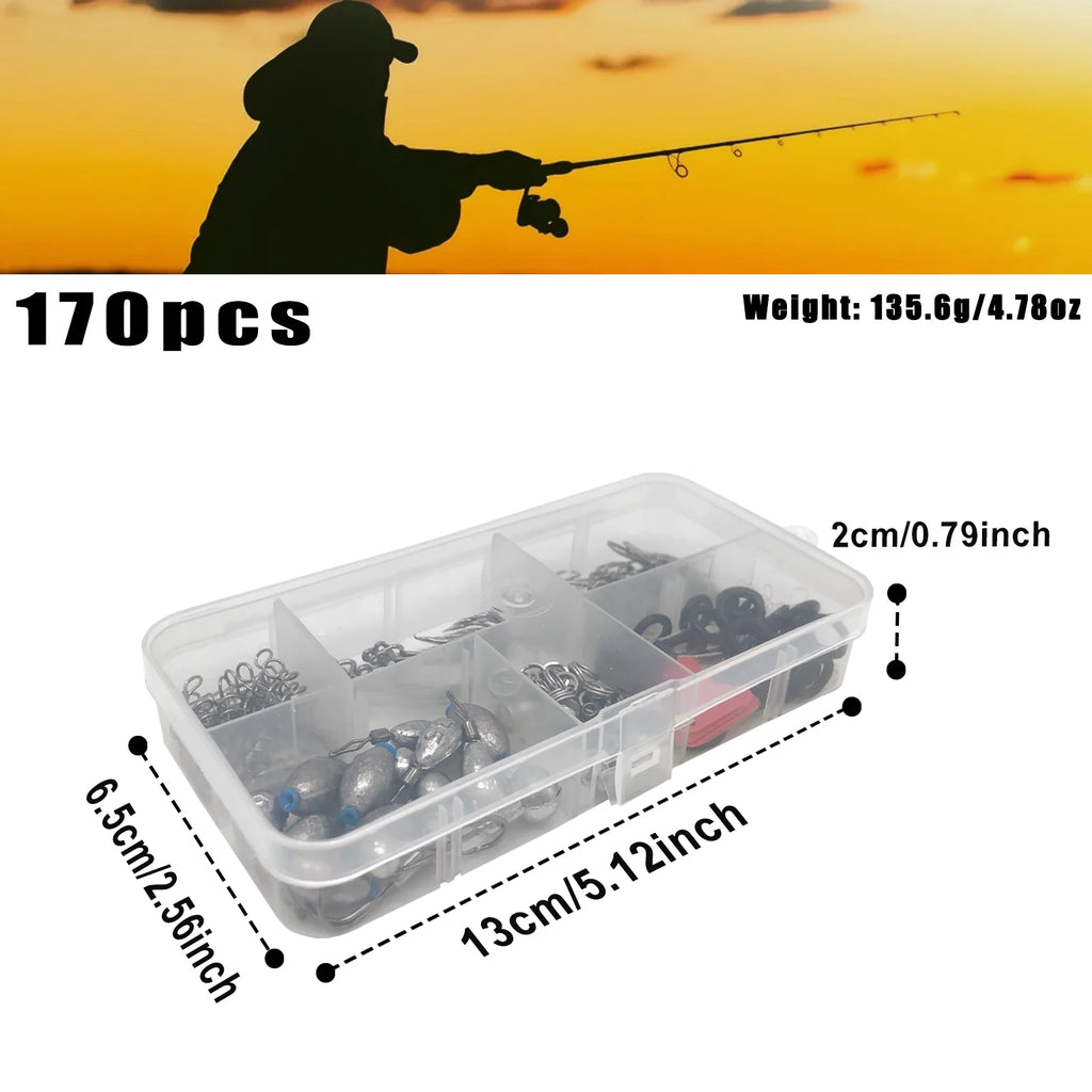 Professional Fishing Tackle Kit – 113–410 Piece Fishing Accessories Set