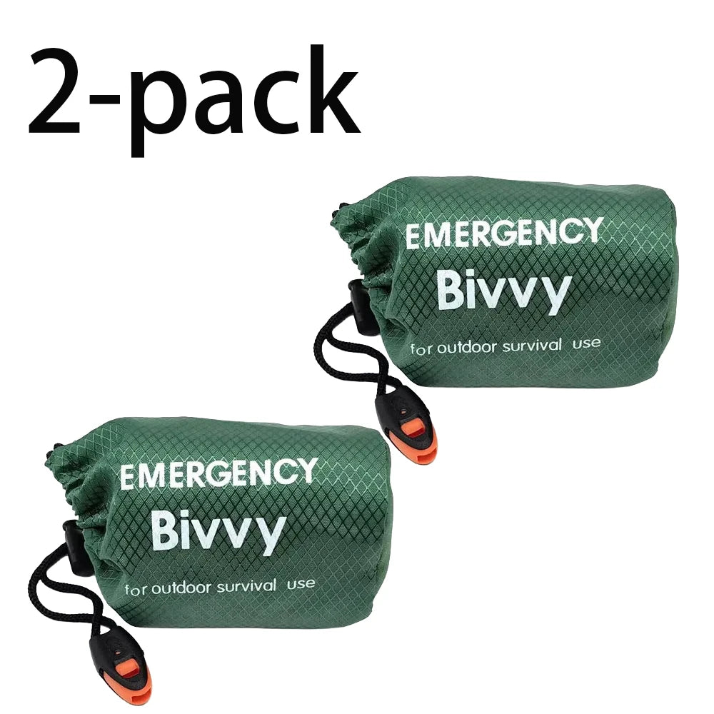 Emergency Survival Sleeping Bag – Thermal Waterproof Bivy Sack for Camping & Hiking