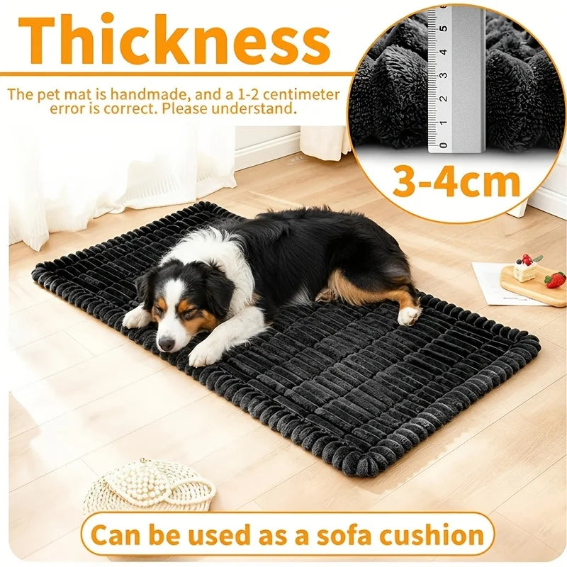 Dog Car Bed Mat – Soft Plush Travel Cushion for Cars, Camping & Home