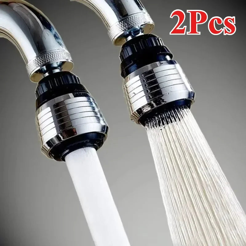 2 Pack 360° Swivel Faucet Tap Aerator | Water Saving Sink Nozzle Filter Attachment