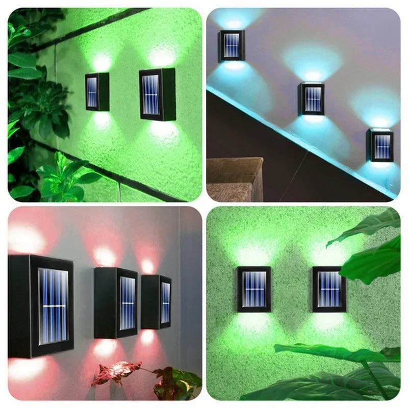 Solar LED Fence Lights – Waterproof Outdoor Wall & Garden Lights