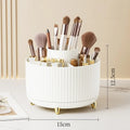 360° Rotating Makeup Brush Organizer – Cosmetic Brush Holder & Desktop Storage