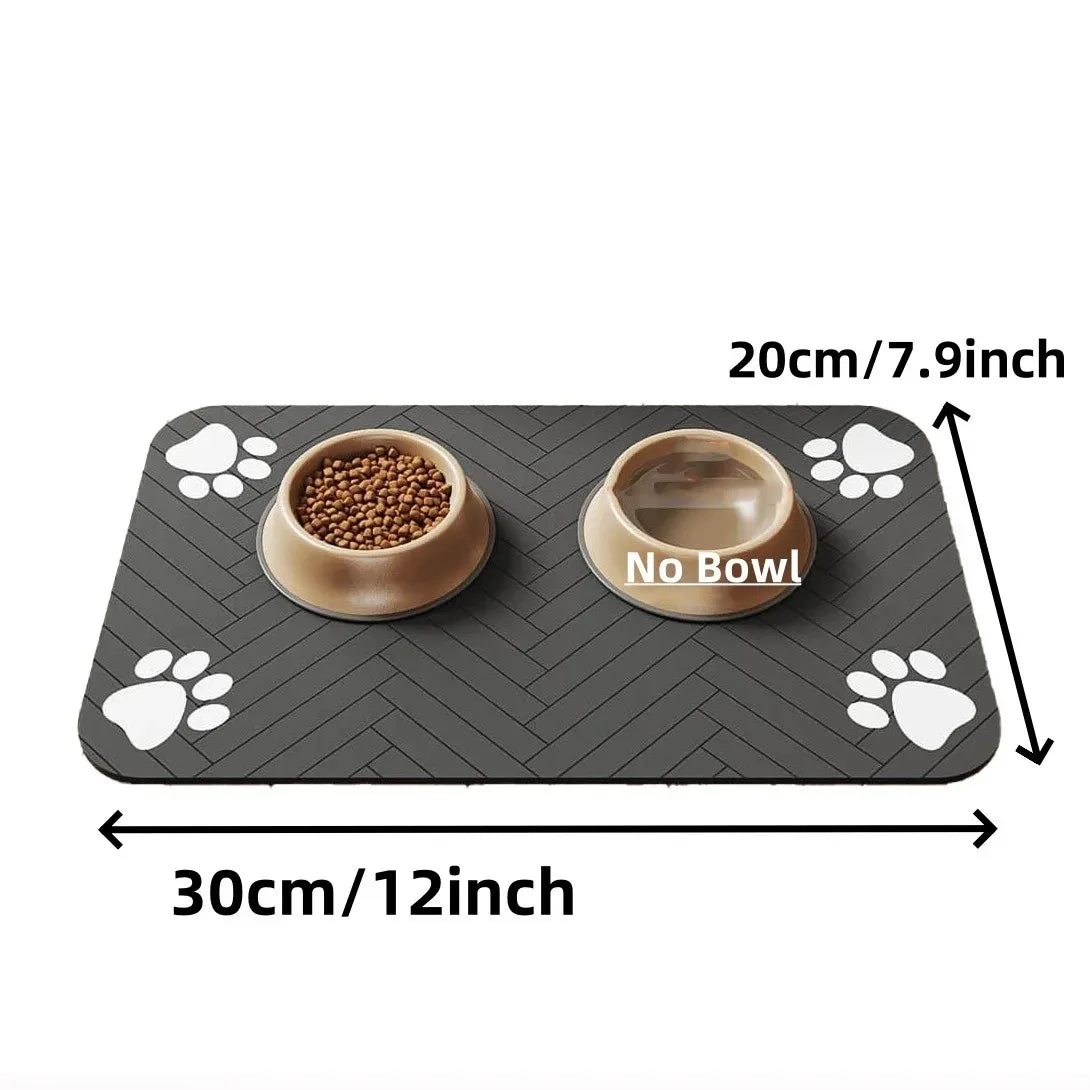 Pet Feeding Mat – Absorbent Waterproof Placemat for Dogs & Cats