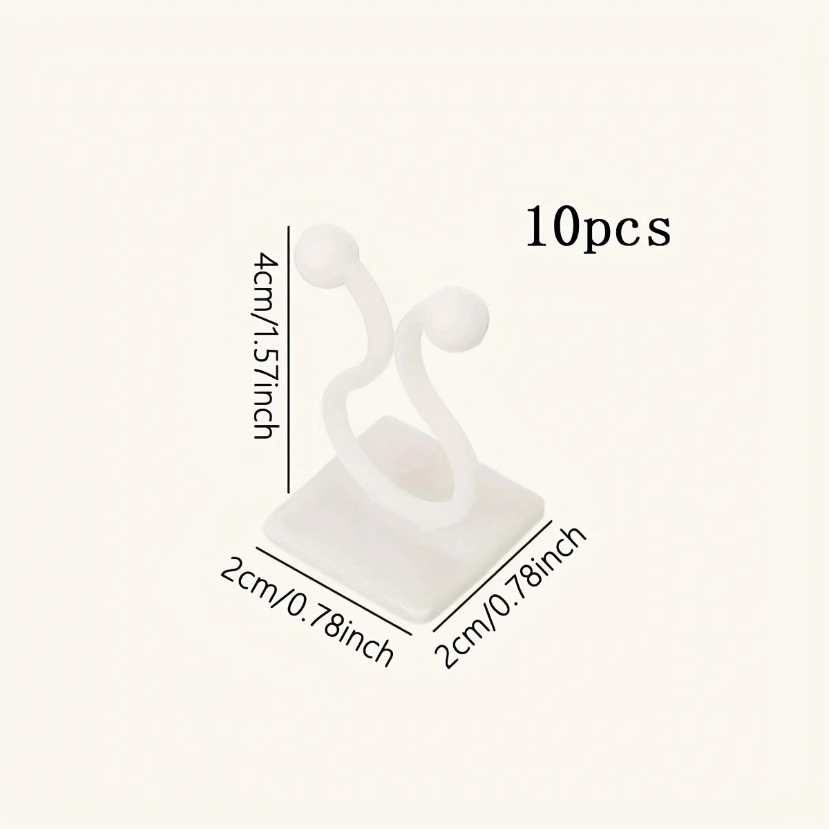 Self-Adhesive Plant Wall Clips (10 Pack)