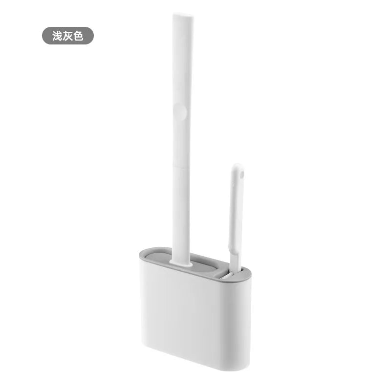 Silicone Toilet Brush with Flexible Head – Wall Mounted Bathroom Cleaner