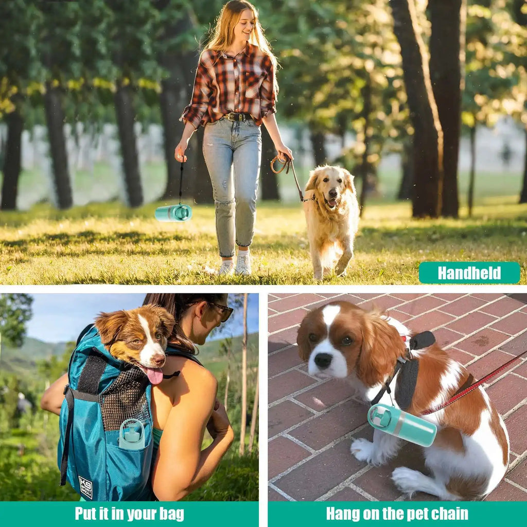 Portable Dog Poop Scooper – No-Touch Pet Waste Picker with Built-In Bag Dispenser