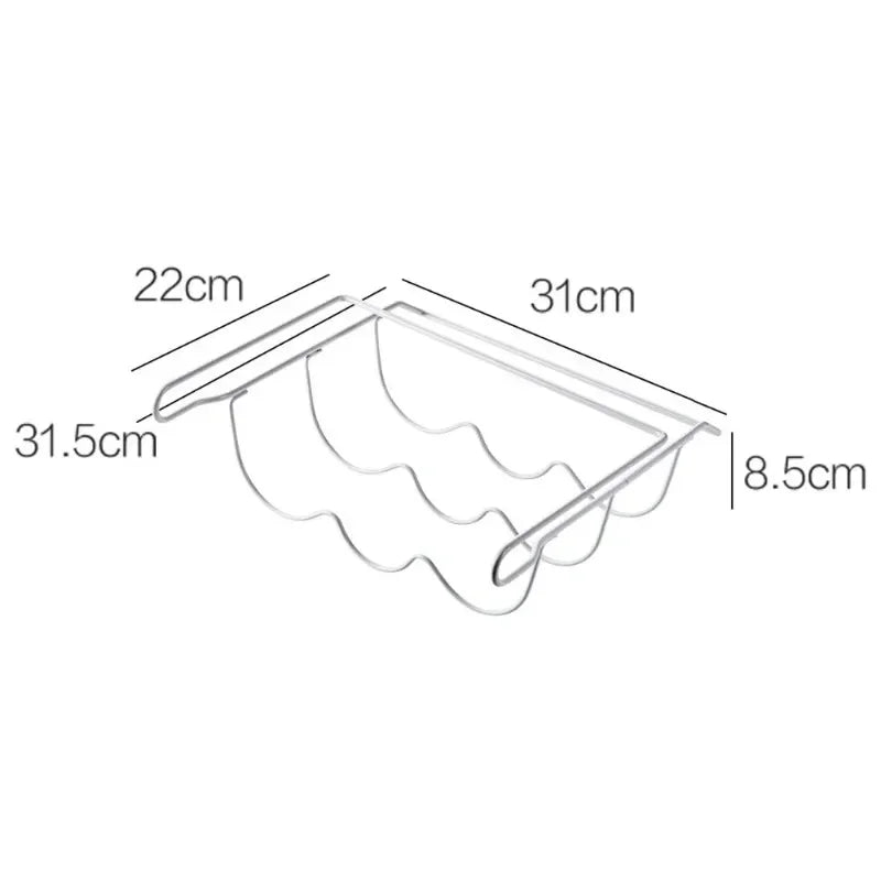 Refrigerator Bottle Organizer Rack – Space-Saving Rolling Storage Shelf
