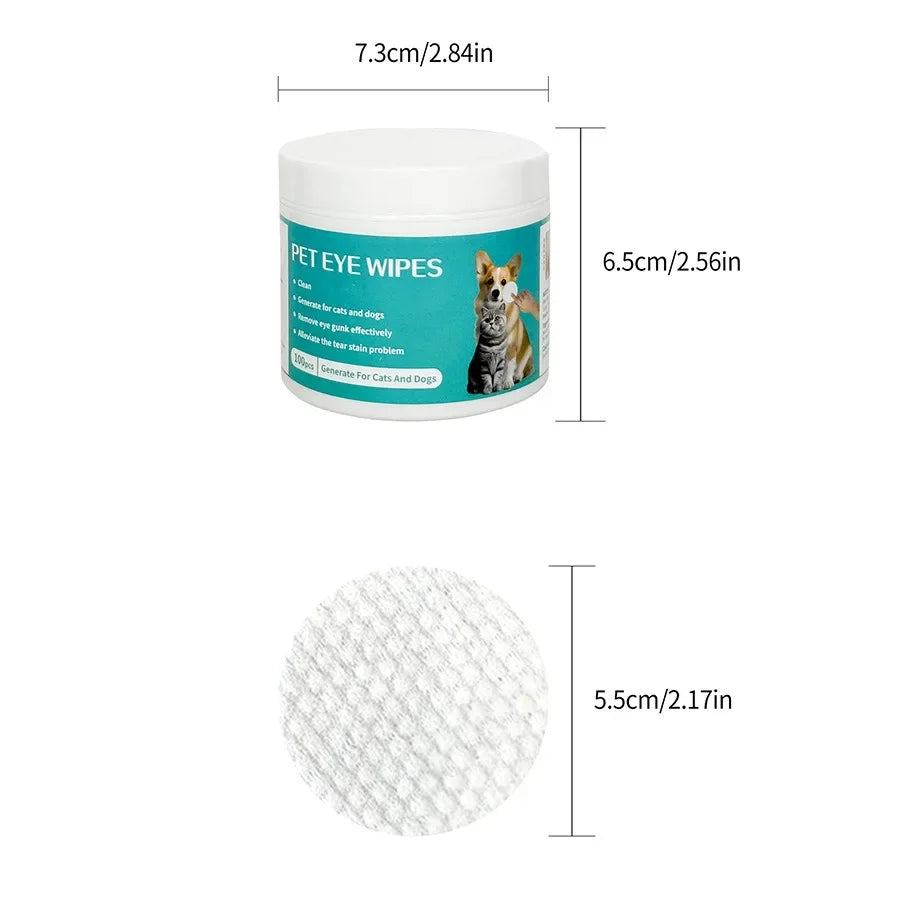 Gentle Pet Eye Wipes – Dogs & Cats