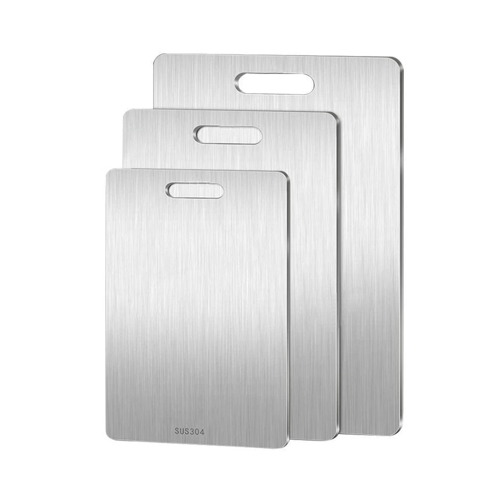 316 Stainless Steel Double-Sided Chopping Board – Durable Kitchen Cutting Board