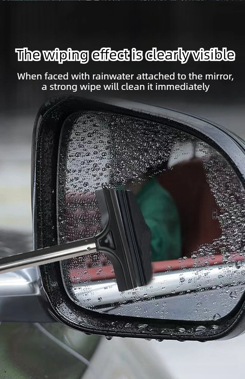 Car Side Mirror & Window Wiper – Extendable Glass Cleaning Tool