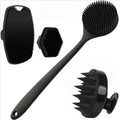4PCS Silicone Body Scrubber Set – Soft Exfoliating Shower & Face Brushes