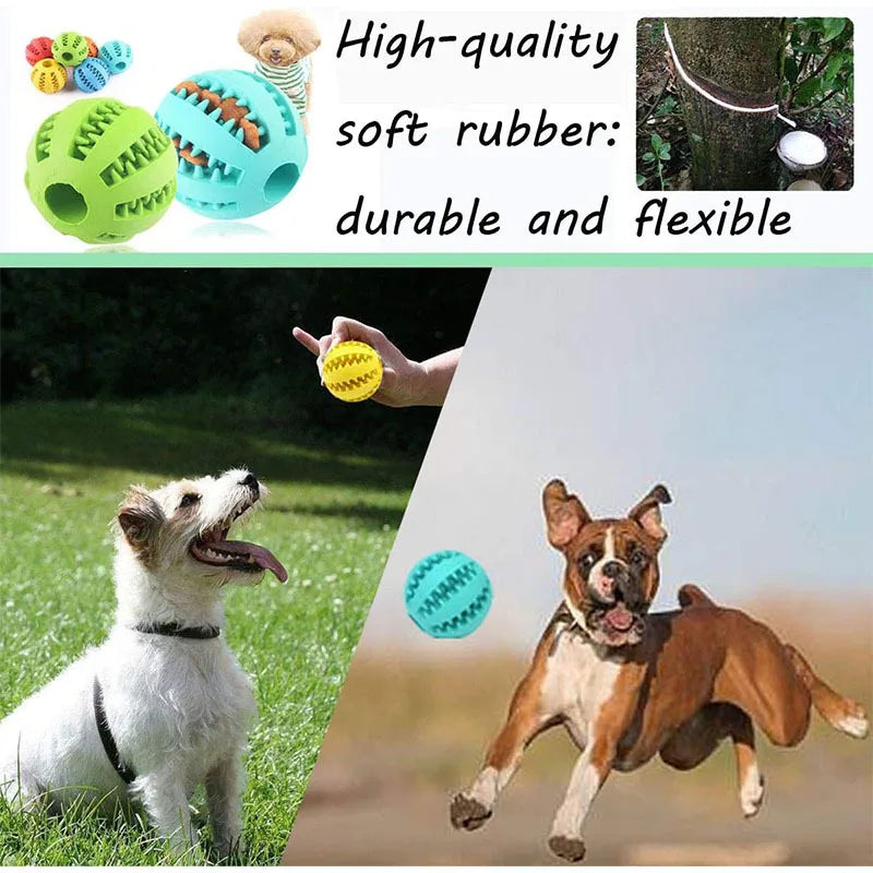 Interactive Dog Treat Ball – Chew, Dental Cleaning & Puzzle Toy