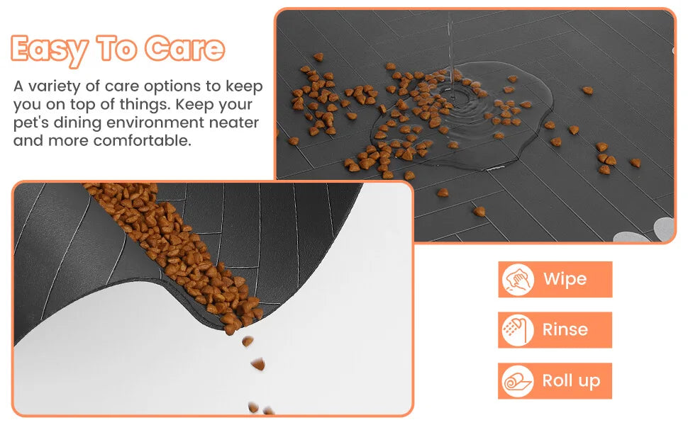 Pet Feeding Mat – Absorbent Waterproof Placemat for Dogs & Cats