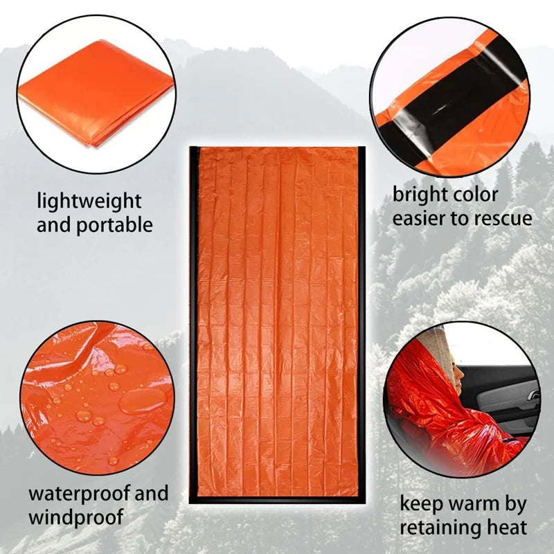 Emergency Survival Sleeping Bag – Thermal Waterproof Bivy Sack for Camping & Hiking