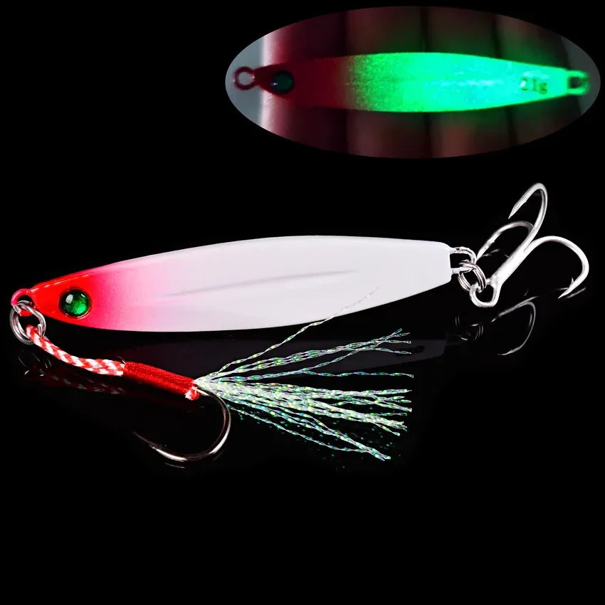 5pcs Metal Jig Fishing Lures – Saltwater Hard Bait Fishing Set