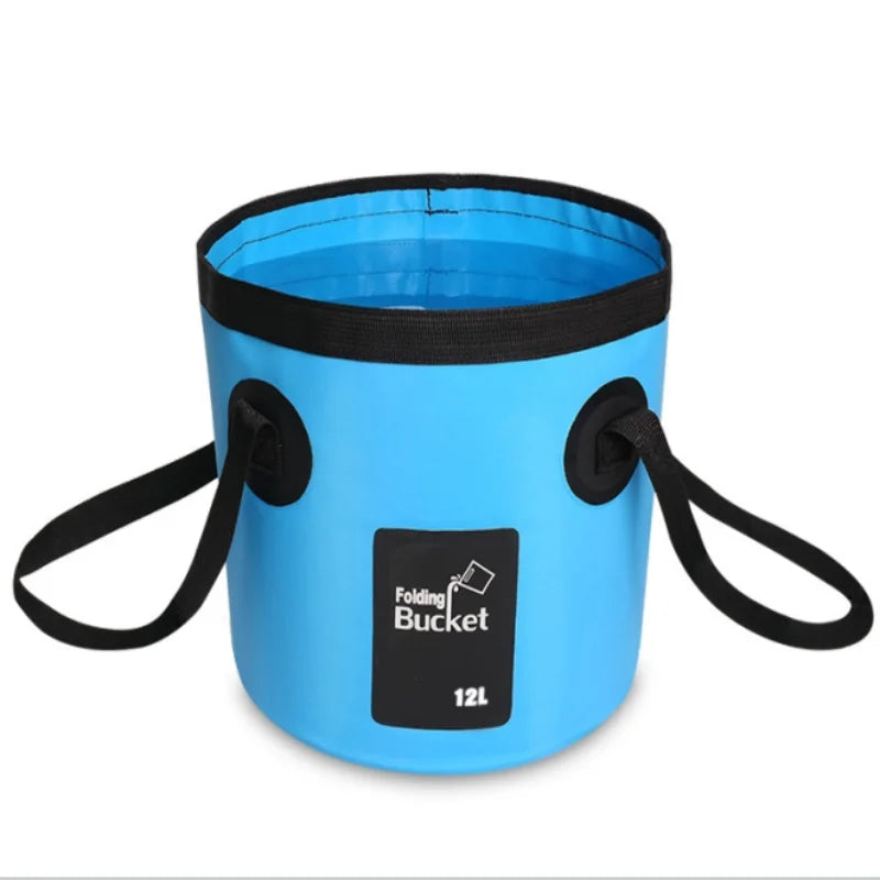 Collapsible Folding Bucket 12L | Portable Water Storage Bucket for Camping, Fishing & Outdoor Adventures