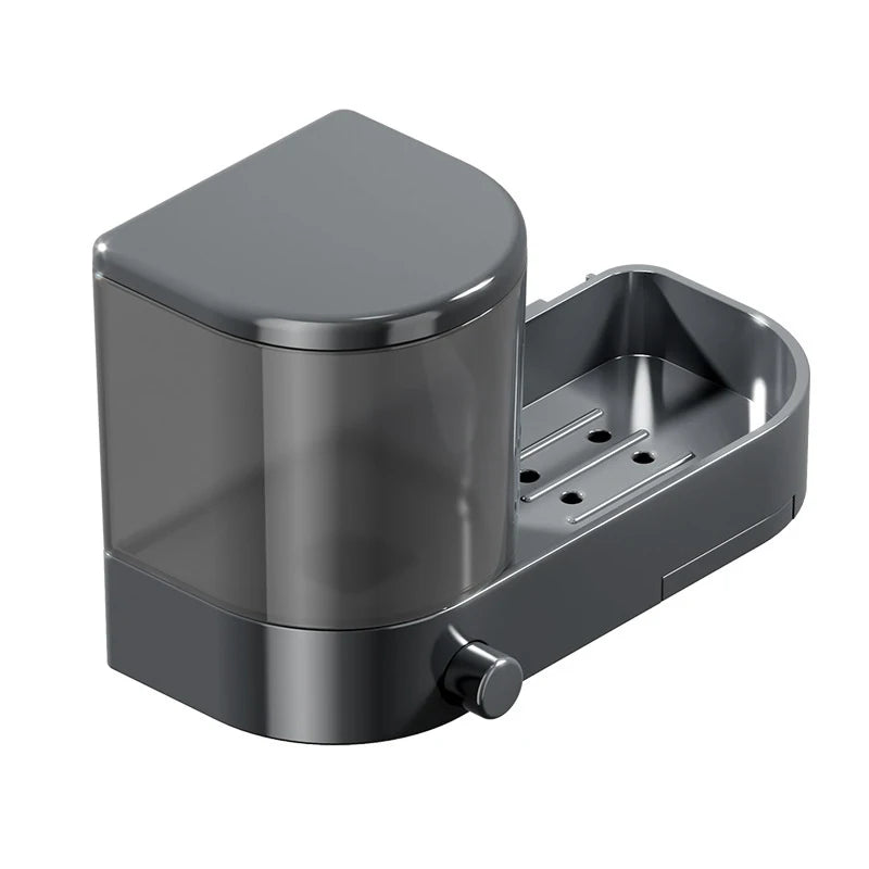 Wall-Mounted Soap Dispenser with Sponge Holder