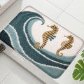 Ocean-Themed Absorbent Bath Mat