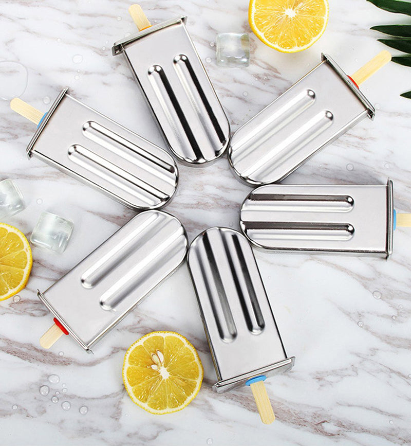 Premium Stainless Steel Popsicle Mould Set | Reusable Ice Block & Ice Cream Maker