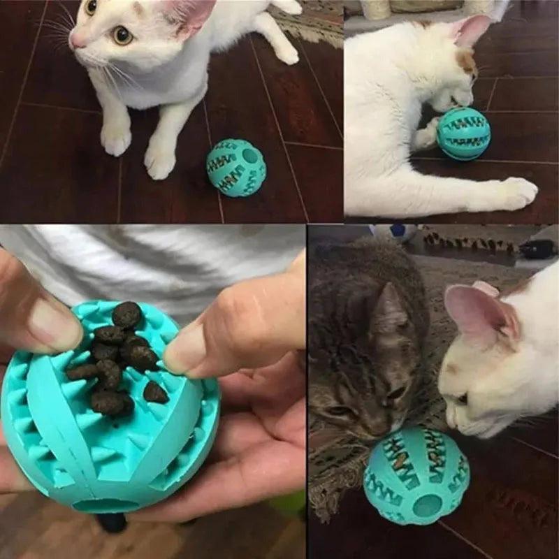Interactive Dog Treat Ball – Chew, Dental Cleaning & Puzzle Toy
