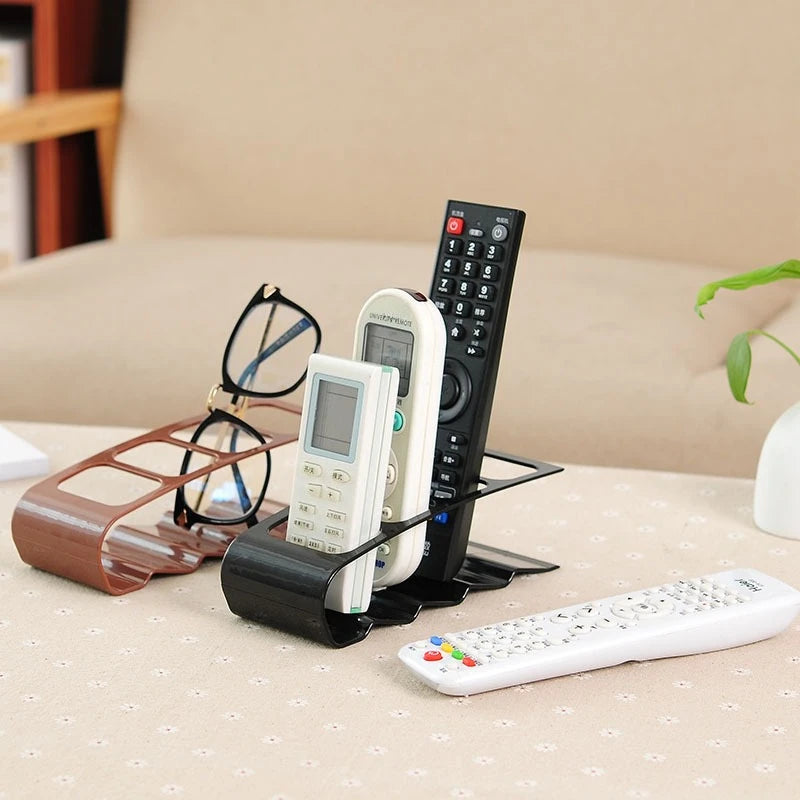 Modern 4-Compartment Desk & Remote Organiser