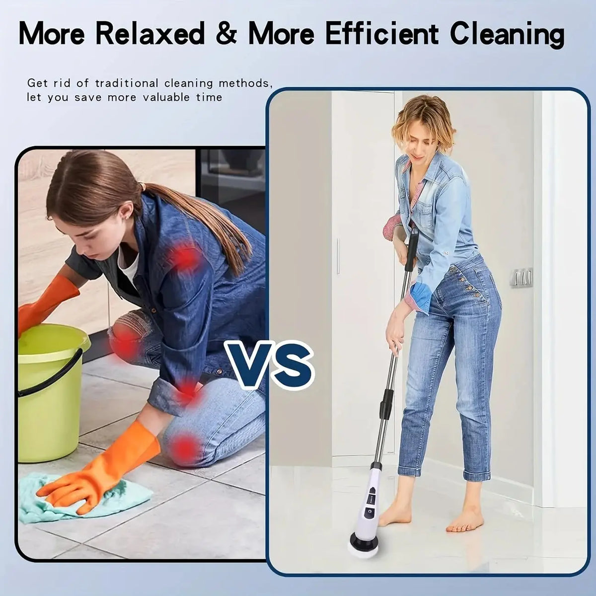9-in-1 Electric Cleaning Brush – Cordless Rotating Scrubber for Bathroom, Shower & Floors