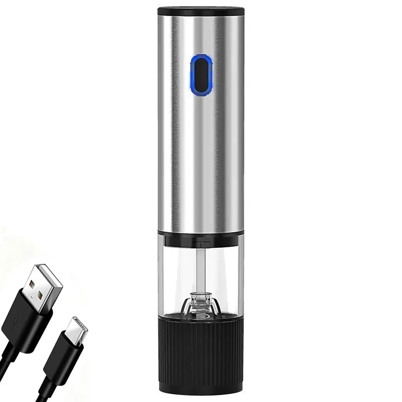 Electric Salt & Pepper Grinder – Rechargeable & Adjustable