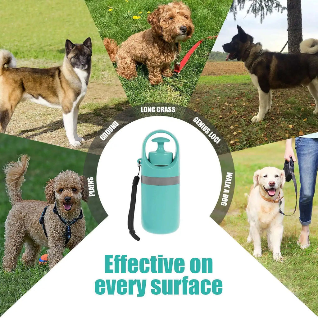 Portable Dog Poop Scooper – No-Touch Pet Waste Picker with Built-In Bag Dispenser