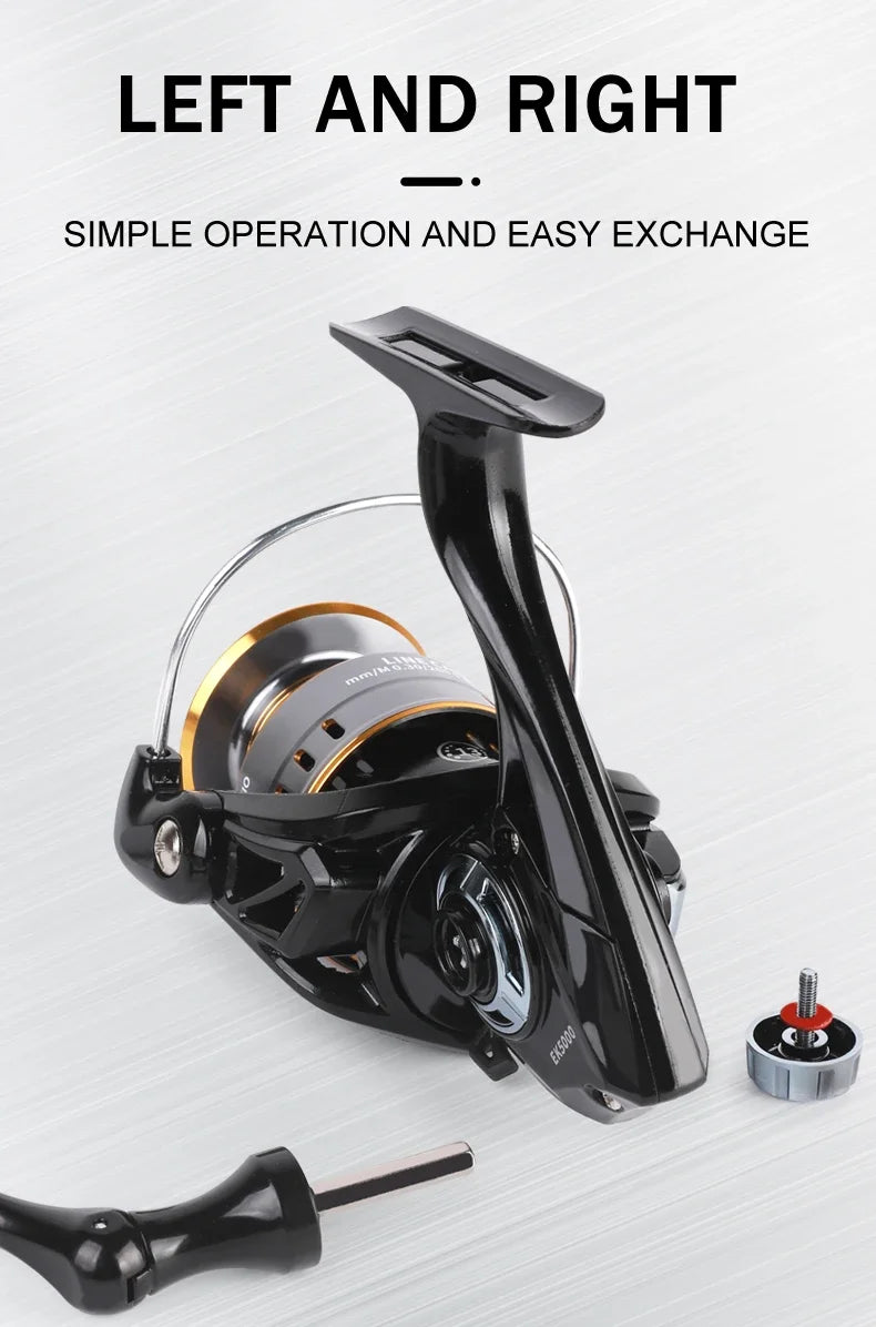 Professional Ultra-Light Spinning Fishing Reel – 1000–7000 Series