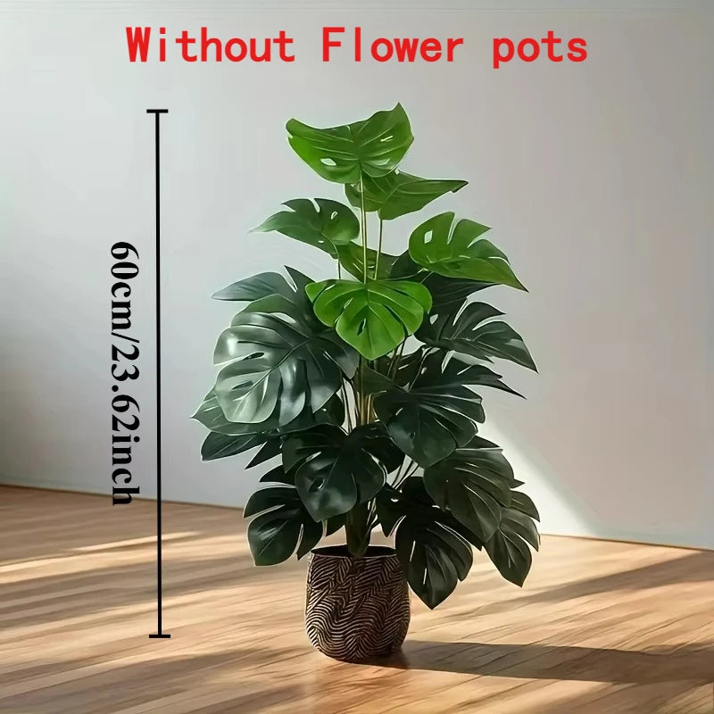 Artificial Monstera Plant – Lush Tropical Greenery for Every Space (Without Pot)