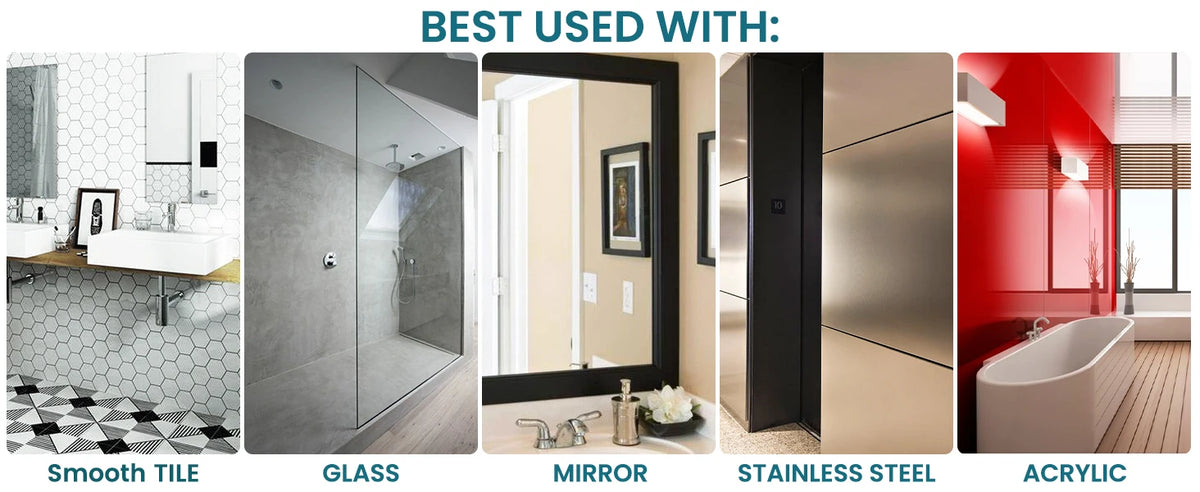 TALI Fogless Shower Mirror with Razor Holder – Shatterproof No-Drill Bathroom Mirror