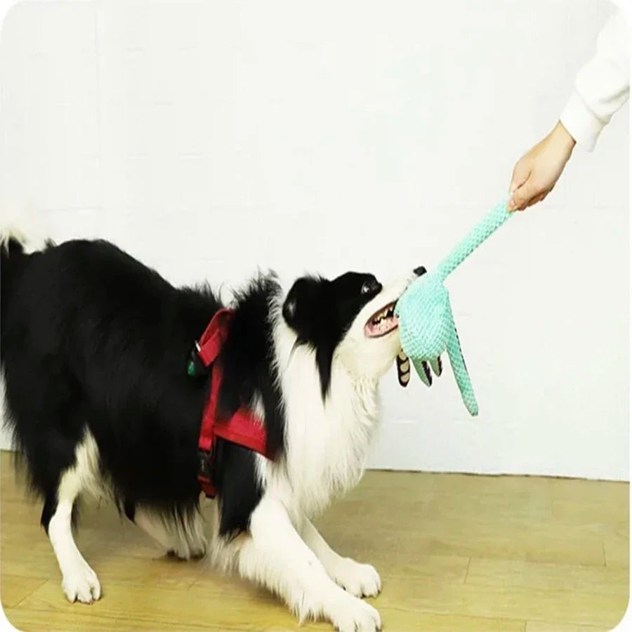 Plush Octopus Dog Toy – Interactive Squeaky Chew Toy for Puppies & Dogs