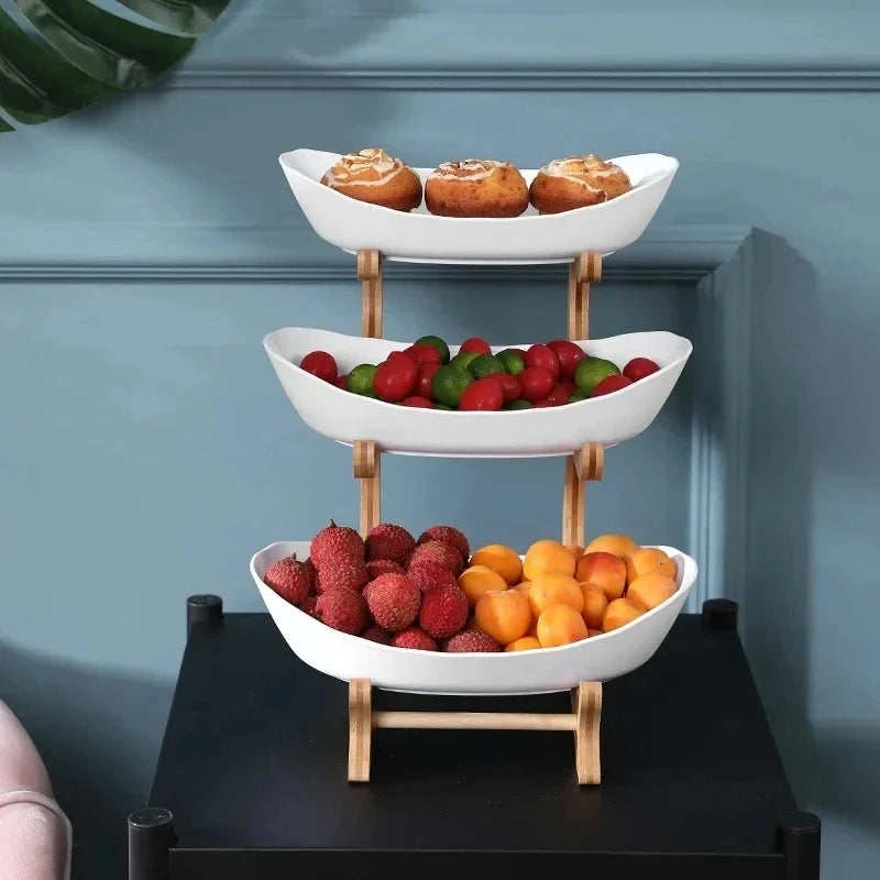 2/3 Tier Fruit & Snack Serving Stand