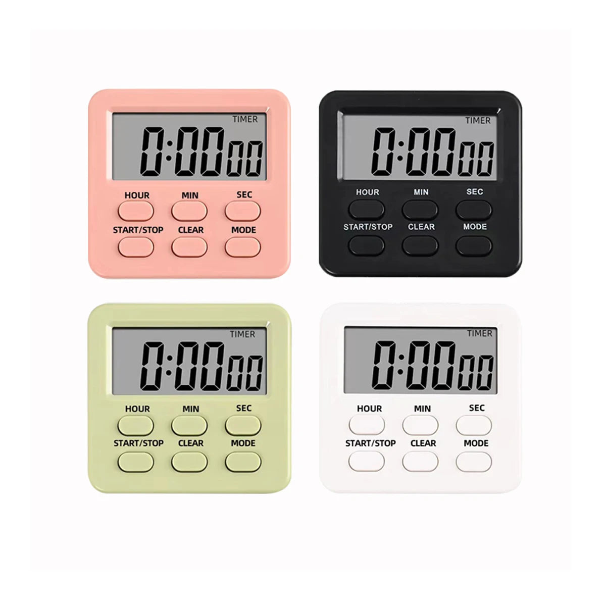 Magnetic Digital Kitchen Timer with LCD Display